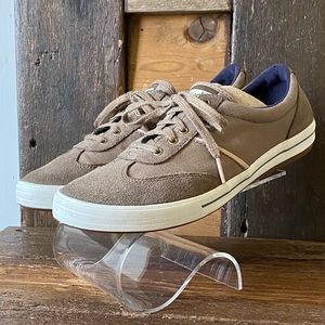 Keds Brown Ortholite Suede Canvas Sneakers